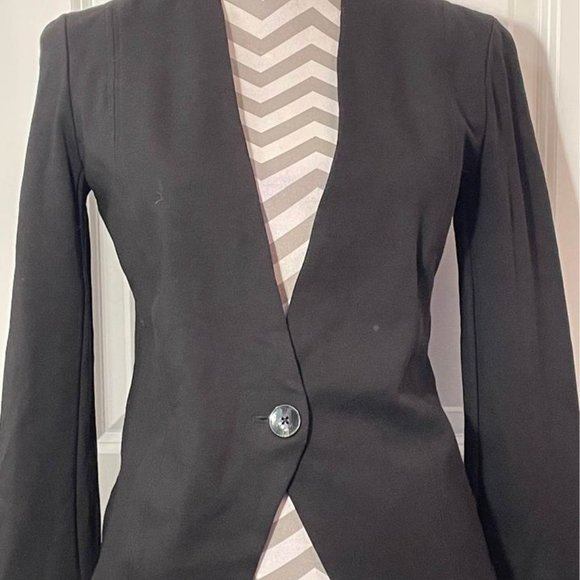 ARMANI EXCHANGE A|E Black Long Sleeve Blazer Jacket Size: Small - Picture 2 of 7